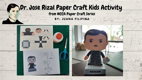 Philippine National Hero Dr. Jose Rizal Paper Craft Kids.